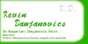 kevin damjanovics business card